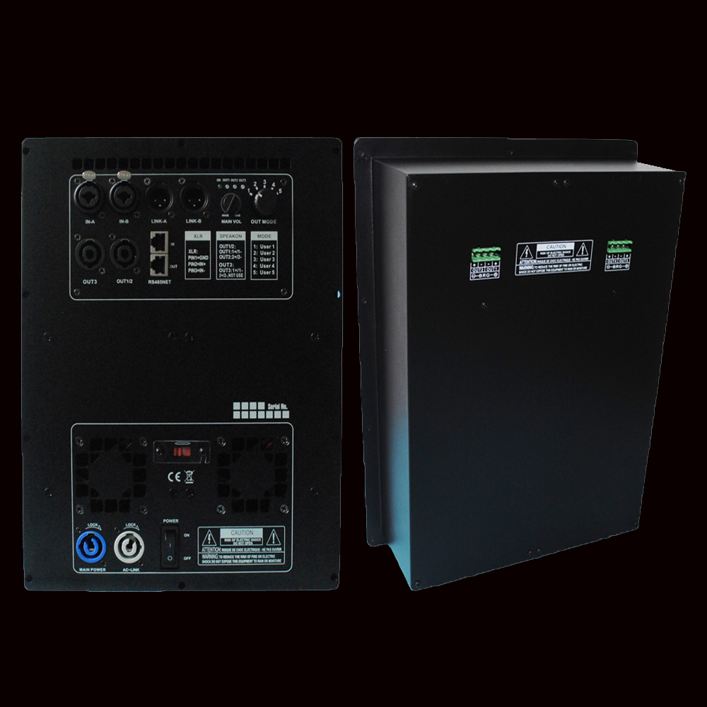 LDF series DSP two-in and three-out active power amplifier