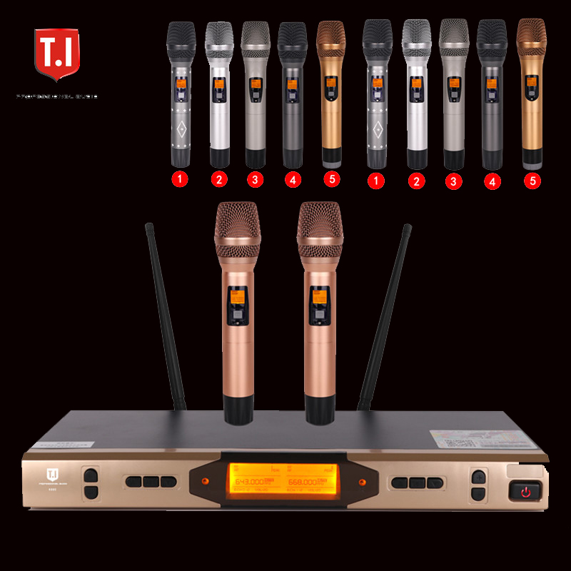K-880 Pro UHF Dual Channels Wireless Microphone System